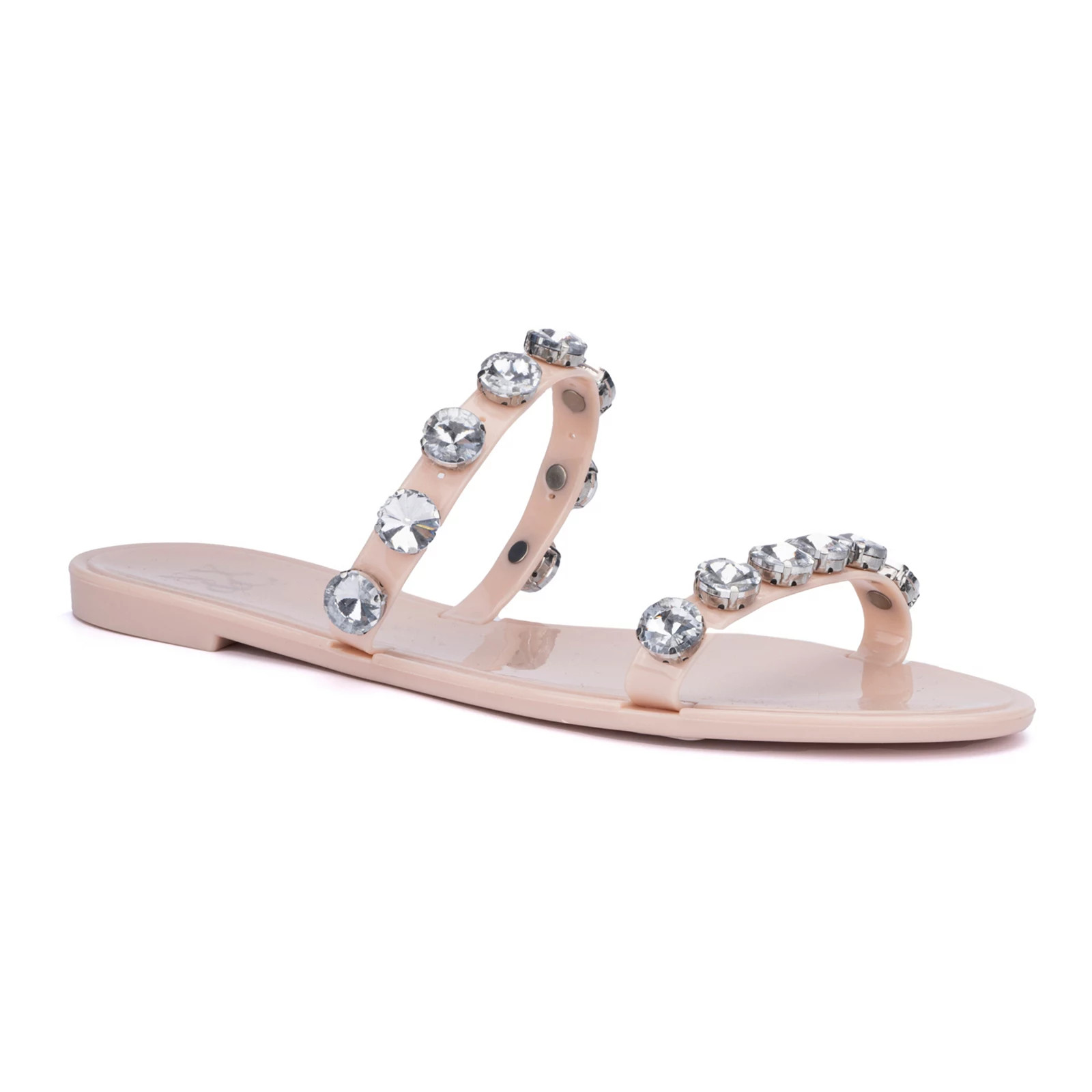 New York & Company Chava Women's Gem Jelly Sandals, Size: 6, Beige | Kohl's
