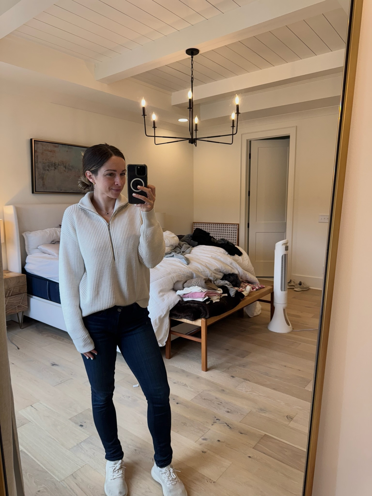 I have been loving this sweater! It has a nursing friendly zipper that makes it so easy! Wearing XS for a more fitted look

#LTKFamily #LTKBaby #LTKKids