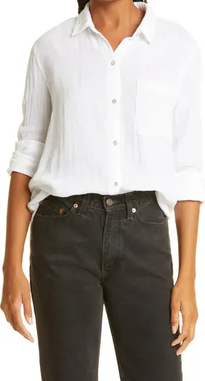 Rails Ellis Cotton Gauze Button-Up Shirt | Nordstrom | Nordstrom