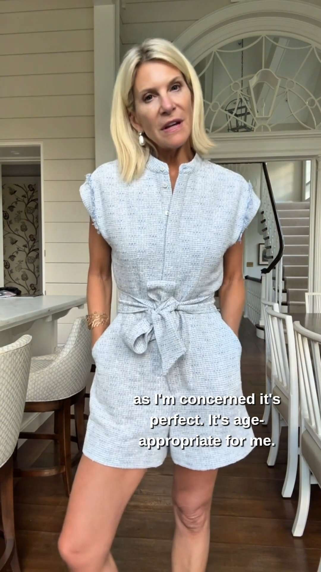 Flattering Romper with Comfortable Leg Coverage 

 #LTKootd #LTKSeasonal #LTKTravel