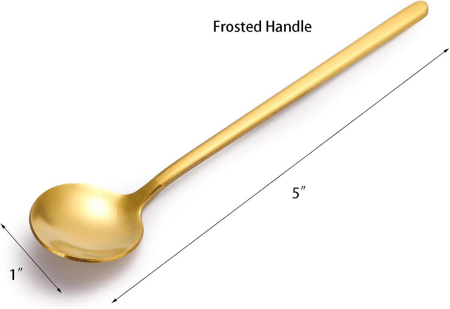 Jucoan 16 Pack Espresso Spoons, 5 Inch Mini Coffee Spoons, Gold Plated Stainless Steel Teaspoons ... | Amazon (US)