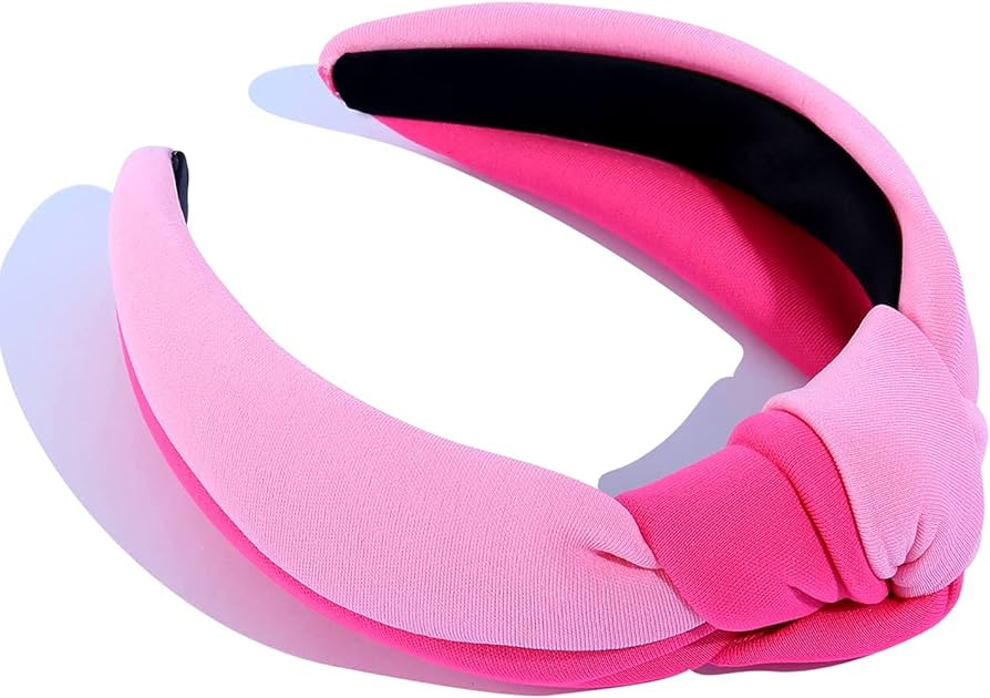 CULHEITE Fashion Knotted Headband Top Knot Hairband Padded Thick Wide Hair Hoop Summer Spring Fas... | Amazon (US)