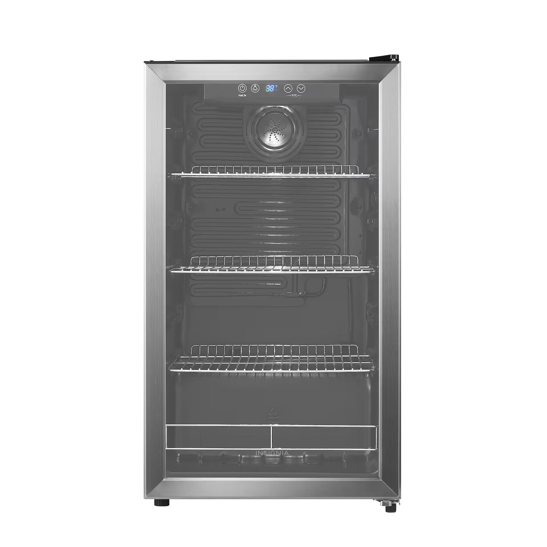 Insignia™ - 115-Can Beverage Cooler - Stainless Steel | Best Buy U.S.