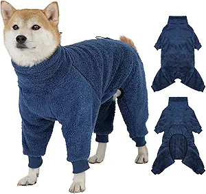 ROZKITCH Dog Full Body Winter Coat Cold Weather Jacket with Harness Opening, Pet Fleece Pajamas w... | Amazon (US)