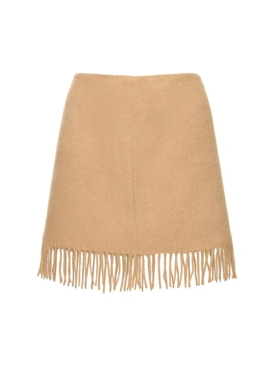Bruxelles fringed wool mini skirt - The Garment - Women | Luisaviaroma | Luisaviaroma