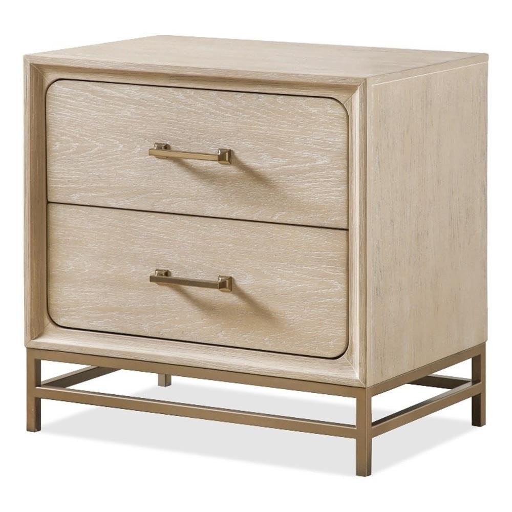 Furniture of America Don Small Solid Wood Nightstand Oak | Amazon (US)