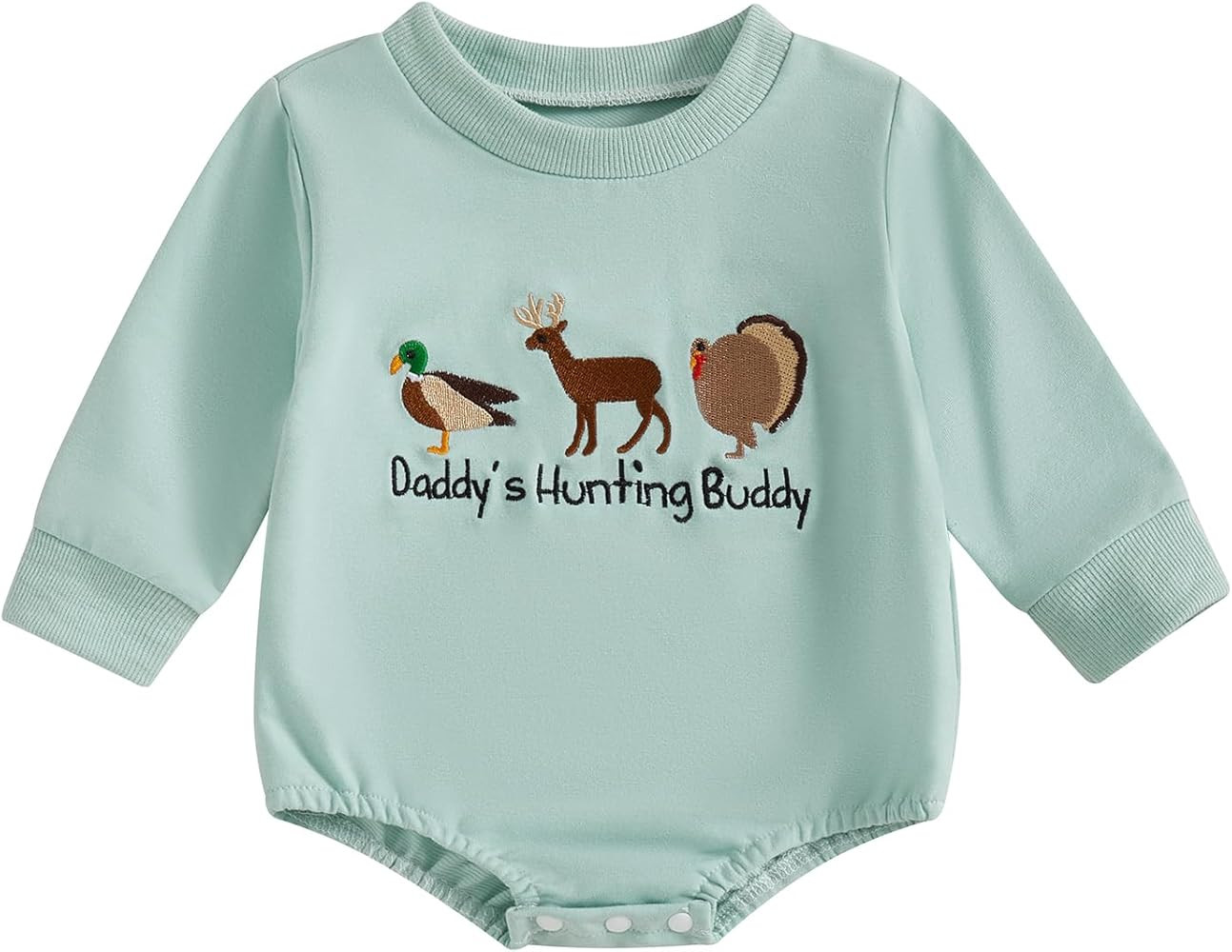 Madjtlqy Newborn Baby Boy Girl Fall Clothes Letter/Embroidery Print Sweatshirt Romper Oversized I... | Amazon (US)