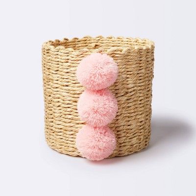 Small Paper Rope Decorative Basket Pink - Cloud Island&#8482; | Target