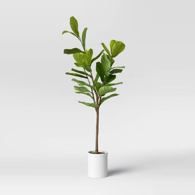 72" Artificial Fiddle Leaf Tree in Pot - Threshold™ | Target