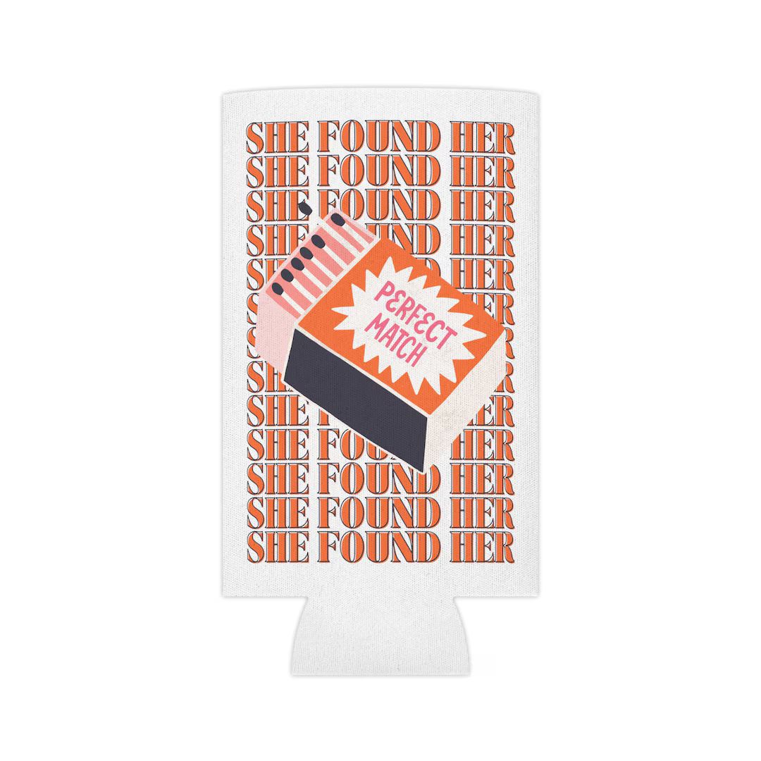 She Found Her Perfect Match Can Cooler Bachelorette Koozie - Etsy | Etsy (US)
