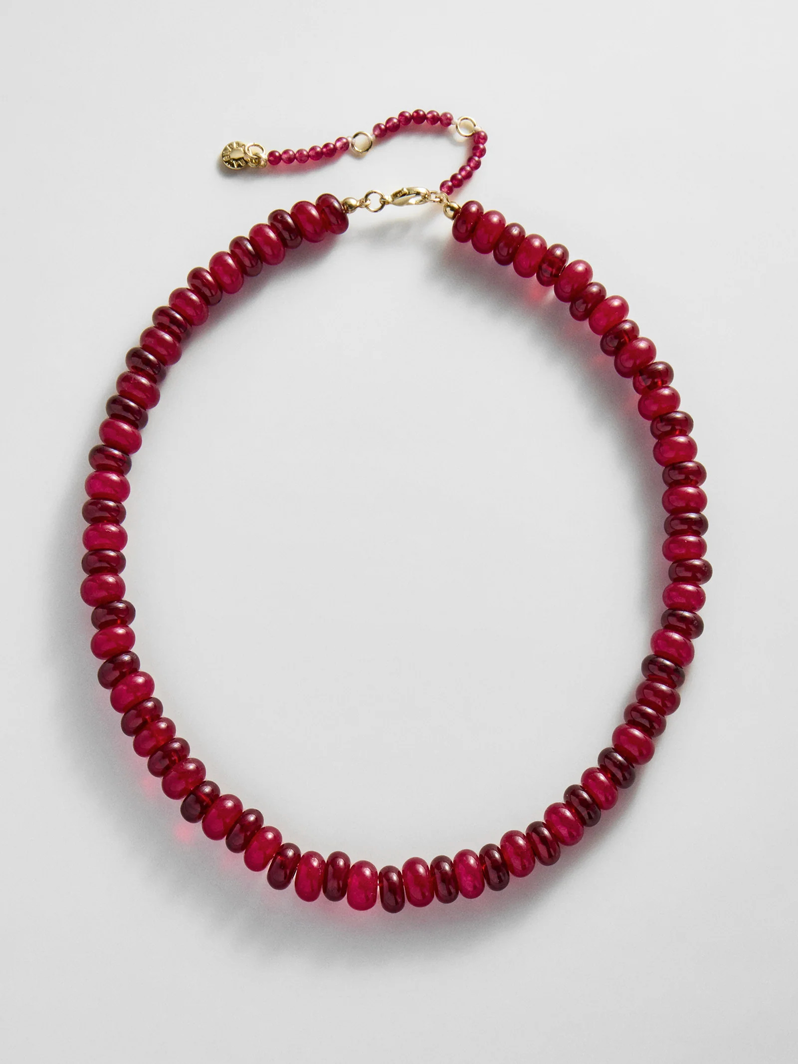 Joyce Semi-Precious Beaded Necklace - Red Jasper | BaubleBar