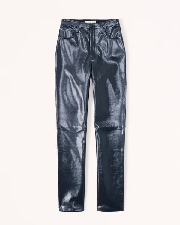 Patent Leather 90s Straight Pants | Abercrombie & Fitch (US)