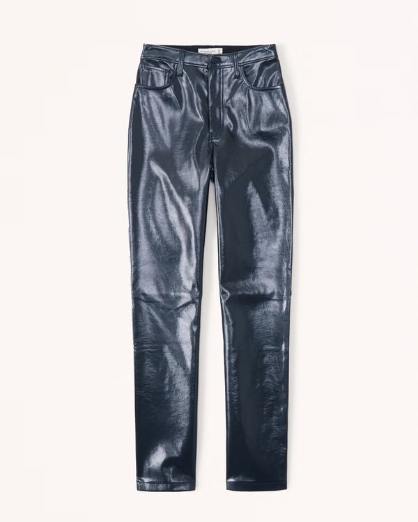 Patent Leather 90s Straight Pant | Abercrombie & Fitch (US)
