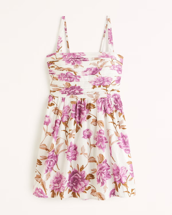 Emerson Poplin Wide Strap Mini Dress | Abercrombie & Fitch (US)