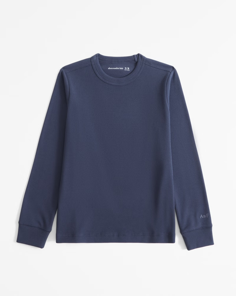 cozy long-sleeve rib tee | Abercrombie & Fitch (US)