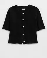 Aerie unREAL Short Sleeve Cardigan | Aerie