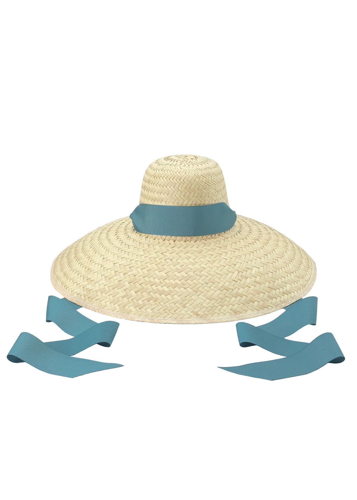Daisy Sun Hat With French Blue Grosgrain Ribbon | Over The Moon