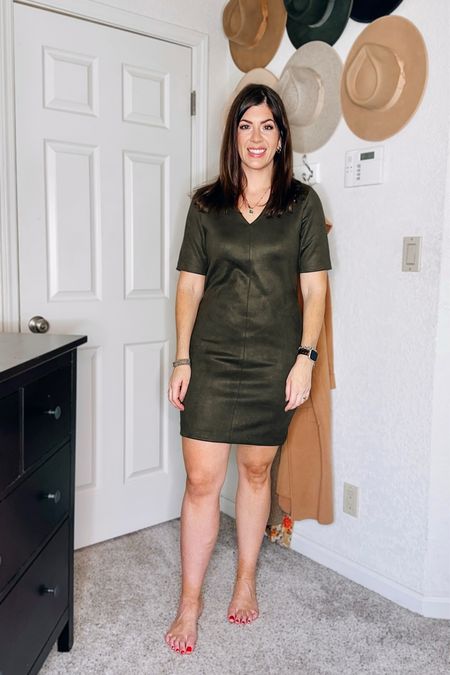 Code: MEGHANXSPANX
Faux Suede Column Dress. Soft and stretchy while still being supportive. Seams create a long line, and the sleeve length is so nice. In the medium. @spanx

#LTKworkwear #LTKmidsize #LTKstyletip