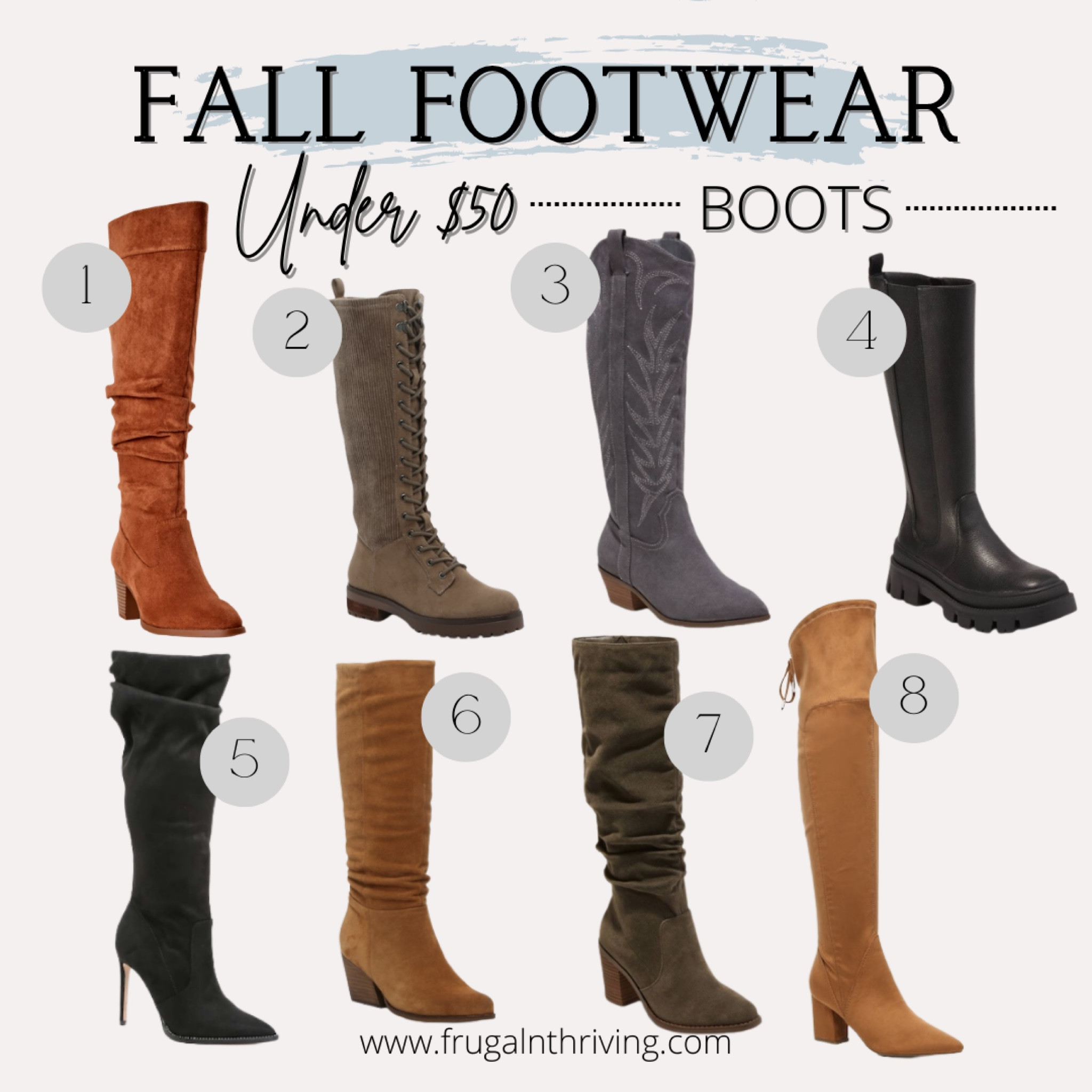 Fall boots under $50!!

#LTKSeasonal #LTKunder50 #LTKshoecrush