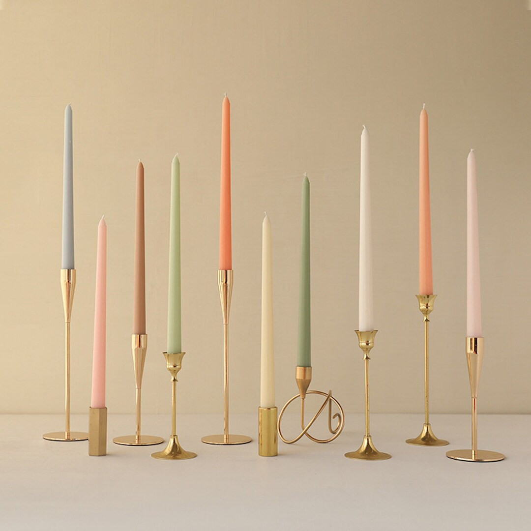 4pcs Handmade 12" Taper Candle in 30 Colours | Etsy (CAD)
