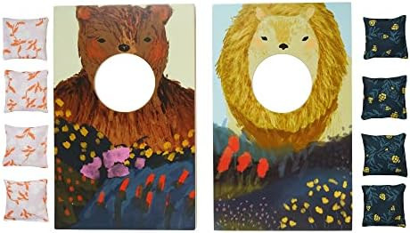 Manhattan Toy Wild Ones Indoor Outdoor Wooden 10-Piece Cornhole Bean Bag Toss Game for Kids 3 Yea... | Amazon (CA)