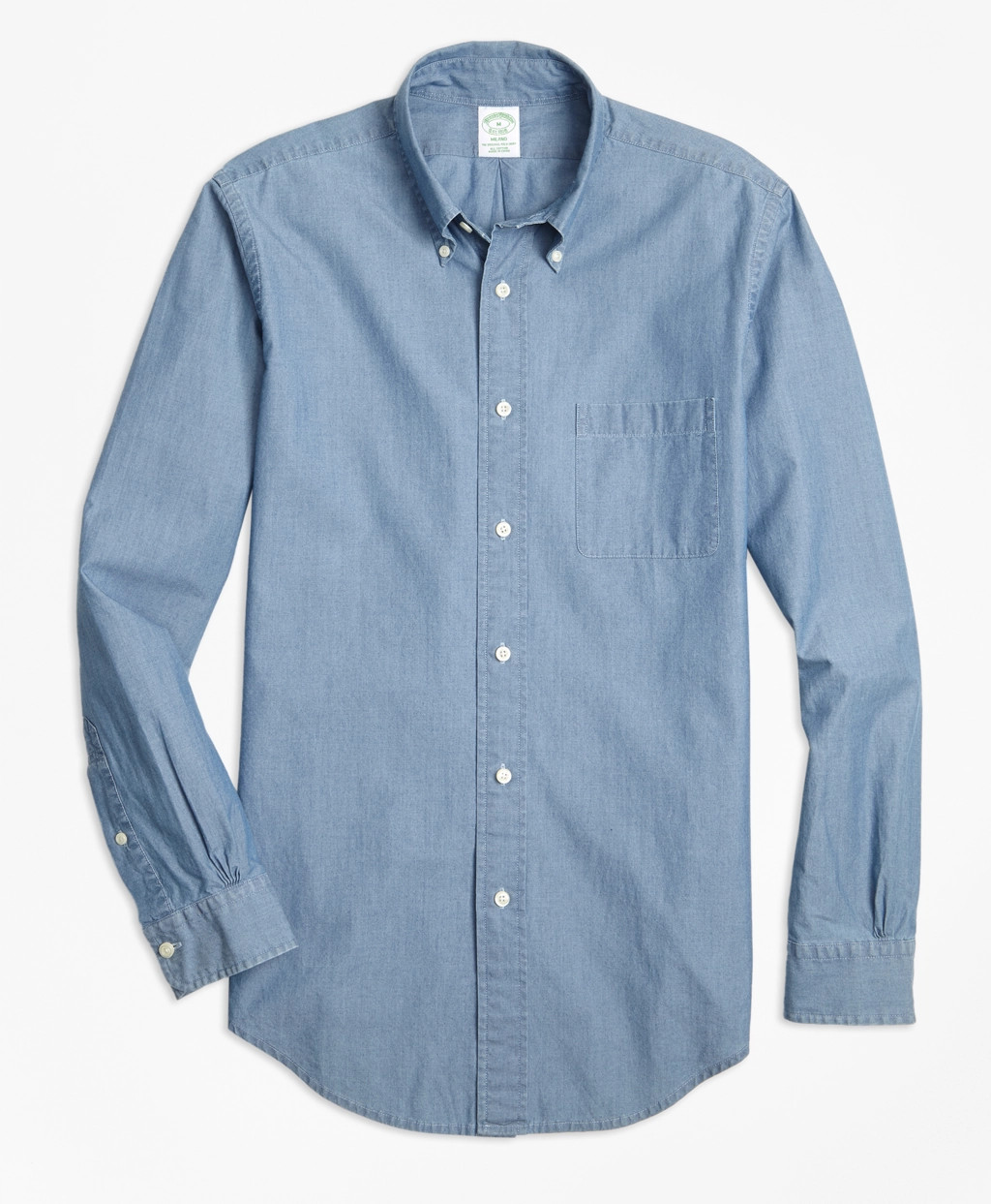 Brooks Brothers Men's Milano Fit Indigo Chambray Sport Shirt | Brooks Brothers