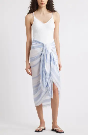 Sheer Stripe Pareo Wrap | Nordstrom