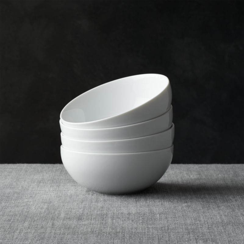 Set of 4 Bistro Bowls 5.75" 18oz + Reviews | Crate & Barrel | Crate & Barrel