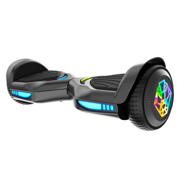 Swagtron Black SwagBOARD EVO Freestyle Hoverboard Bluetooth Speaker Light-Up Wheels, 7 MPH Max Sp... | Walmart (US)