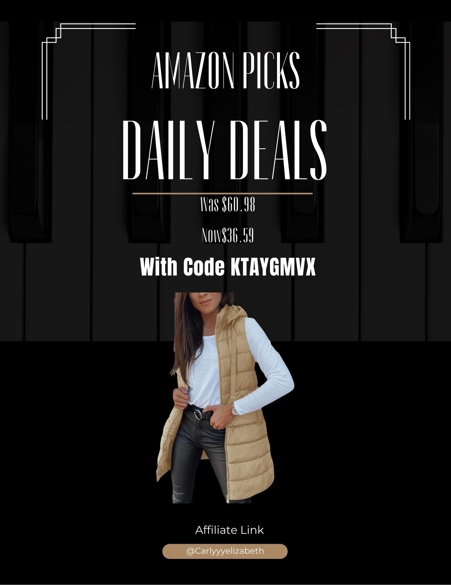 Daily deal long puffer vest with hoodie 

#LTKSaleAlert #LTKHoliday #LTKFindsUnder50