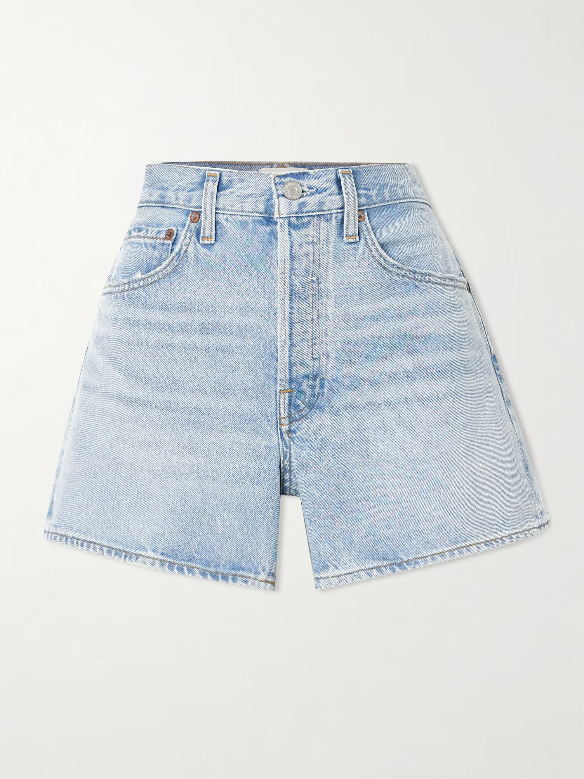 AGOLDEParker Long Clean denim shorts | NET-A-PORTER (UK & EU)