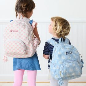 Block Print Quilted Backpack | Mark and Graham