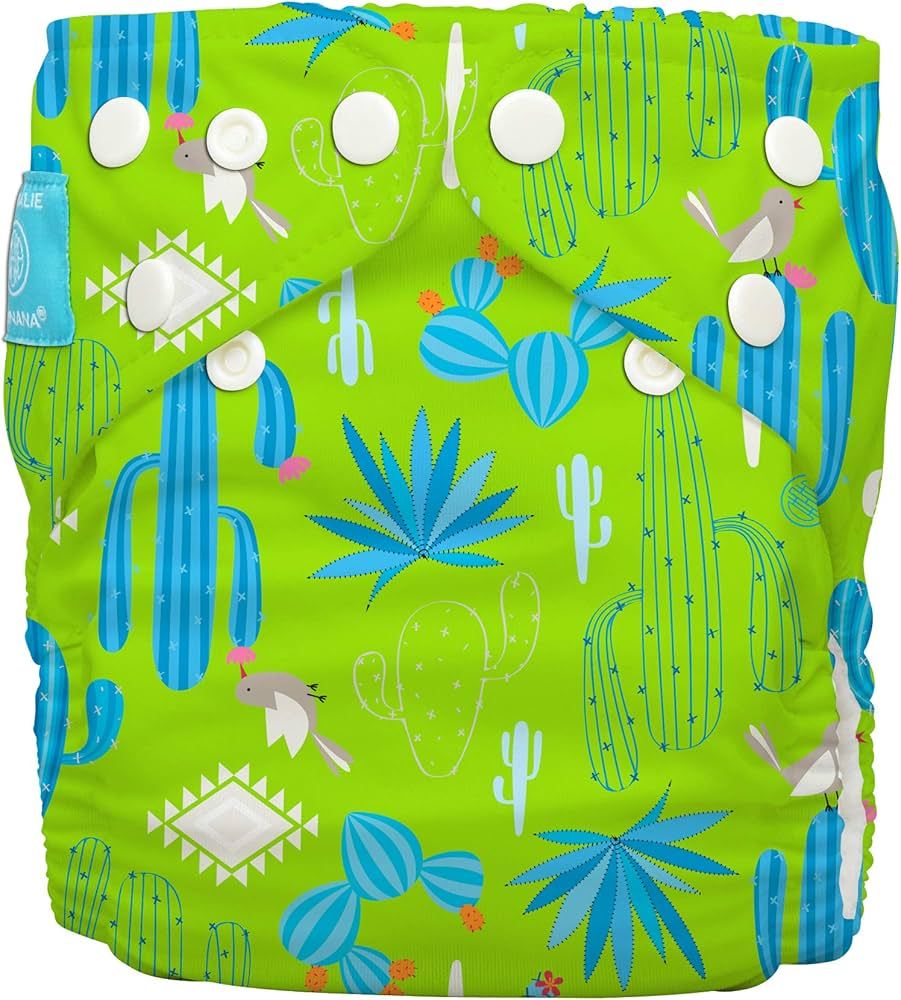 Charlie Banana Baby Washable and Reusable Cloth Diapers, 1 Soft Pocket Diapers and 2 Absorbent In... | Amazon (US)