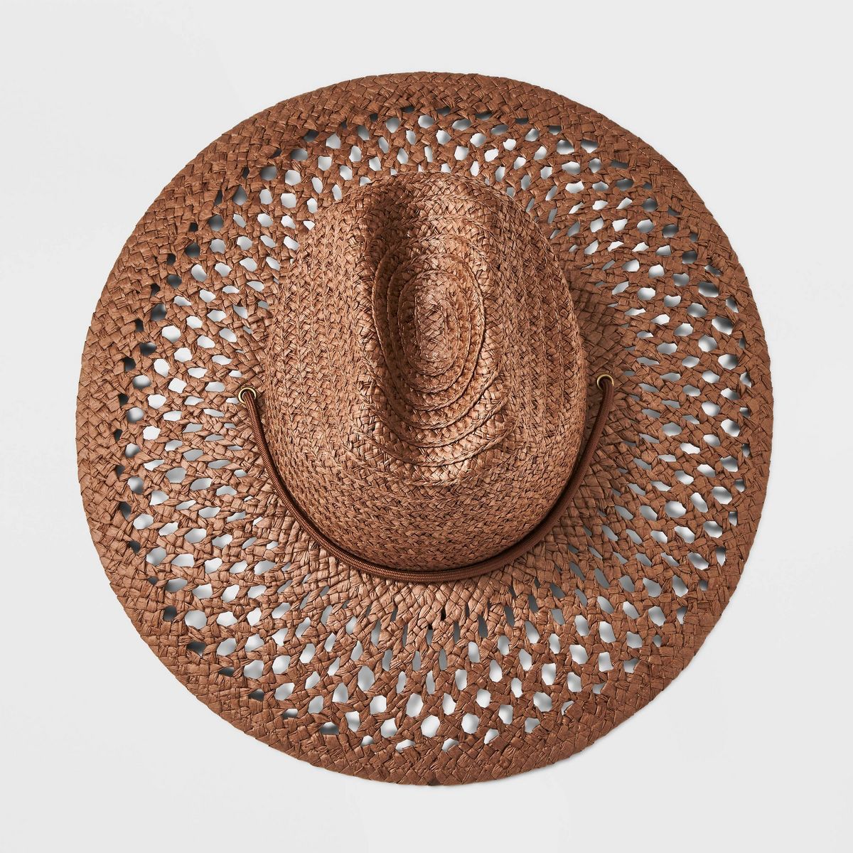 Paper Hand Woven and Braided Open Hole Pattern Rancher Hat - Universal Thread™ | Target