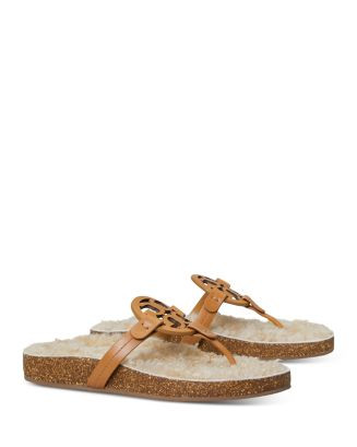 Women's Miller Cloud Shearling Thong Sandals | Bloomingdale's (US)