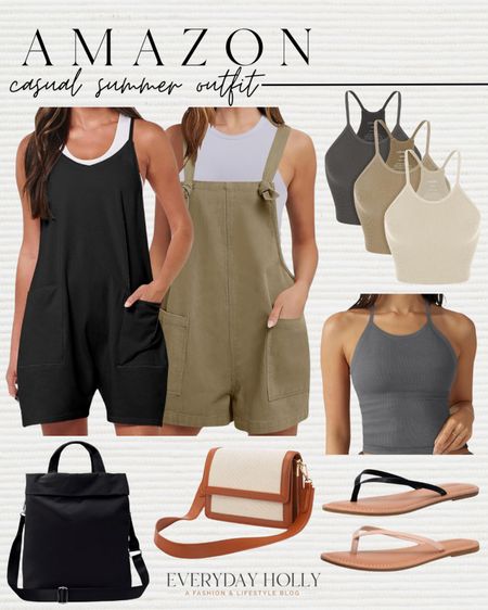 Casual Summer Outfit 

Summer  Summer outfits  Summer style Casual Fashion  Casual Outfit  Summer Fashion   Ribbed Tank  Summer Bra  Sports Bra  Romper  Sandals  Petite  Petite Fashion  Everyday Outfit  EverydayHolly #LTKstyletip #LTKfindsunder50

#LTKSeasonal