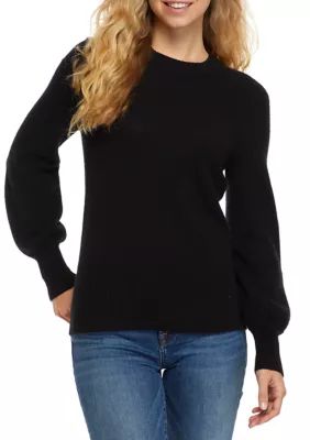 The Limited Women's Petite Blouson Sleeve Cashmere Sweater - - | Belk