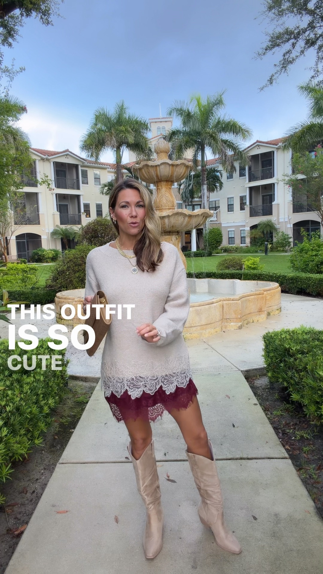 Loving this lace fall look - runs tts

#LTKdayinmylife #LTKOver40 #LTKSeasonal