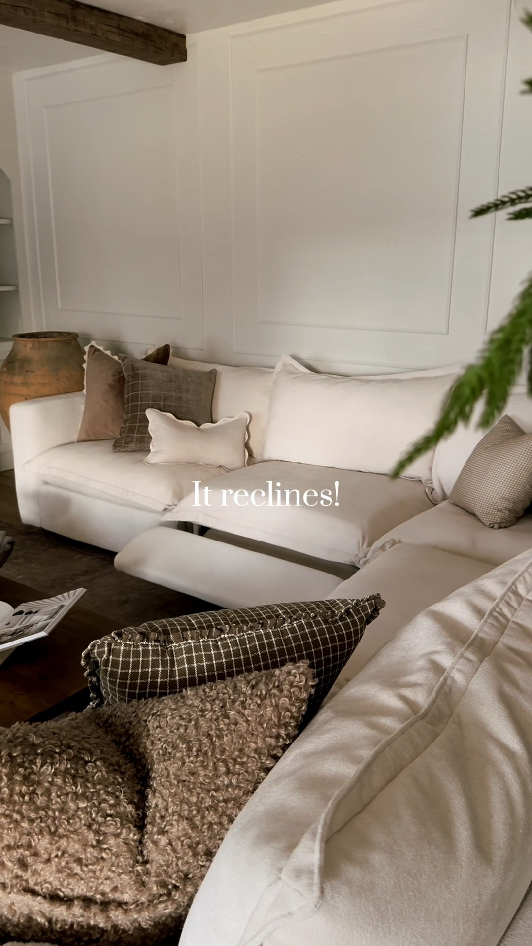 My couch is from homebody and is 5 pieces with 4 recliners. This couch also has built in charging ports for your devices. All of the covers come off to wash in the washer as well! Even the arms! You can get this on sale right now. Use code CLOSEKNIT  for 30% off orders of $2000. 35% off orders of $8000. And 40% off orders of $14,000  

#LTKHome #LTKSaleAlert #LTKHoliday