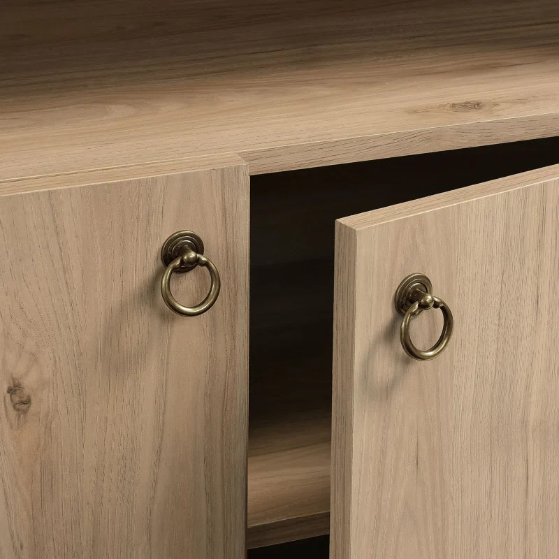 Nolan 74" Tall Arched Storage Display Cabinet Bookshelf | Wayfair North America