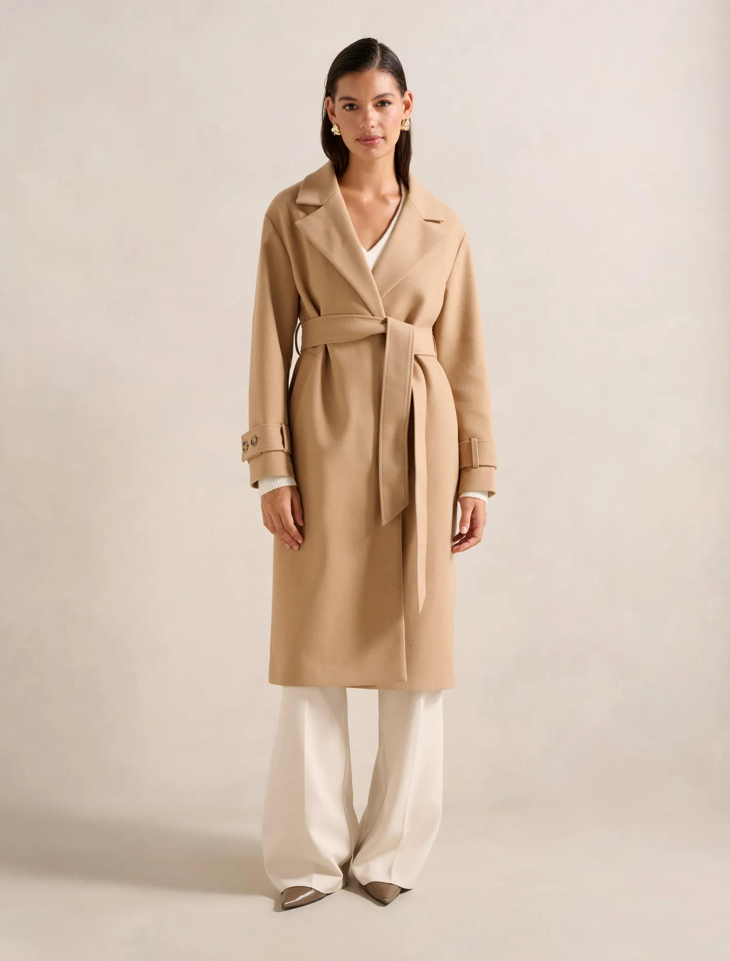 Heidi Double Breasted Wrap Coat | Forever New (AU)