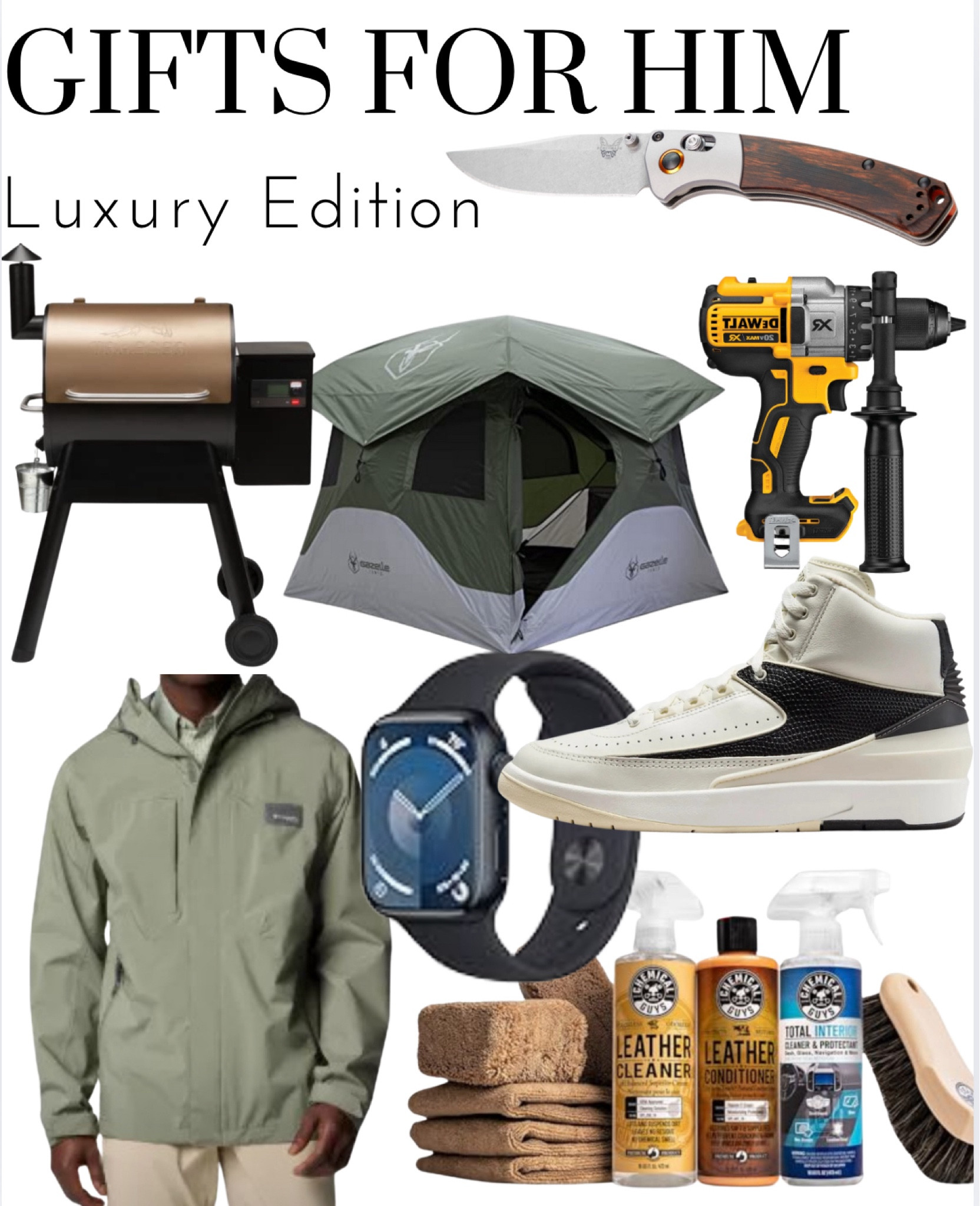 Holiday Gifts for Him 
#giftsforhim #holidaygift #christmaslist  #grill #camping #tools




#LTKGiftGuide #LTKHoliday #LTKActive