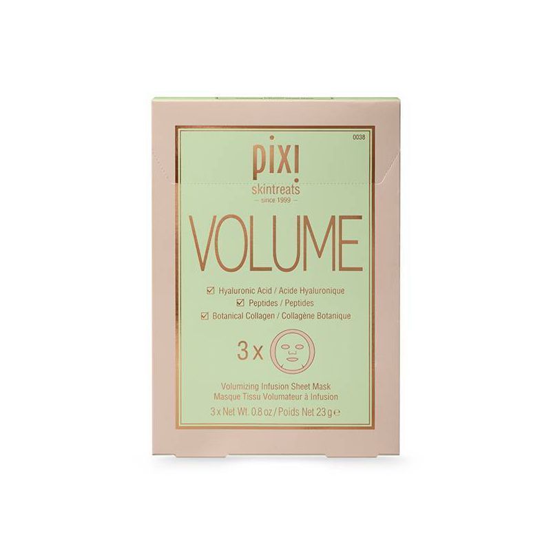 Pixi by Petra PLUMP Collagen Boost Volumizing Face Sheet Mask - 3ct - 0.8oz | Target