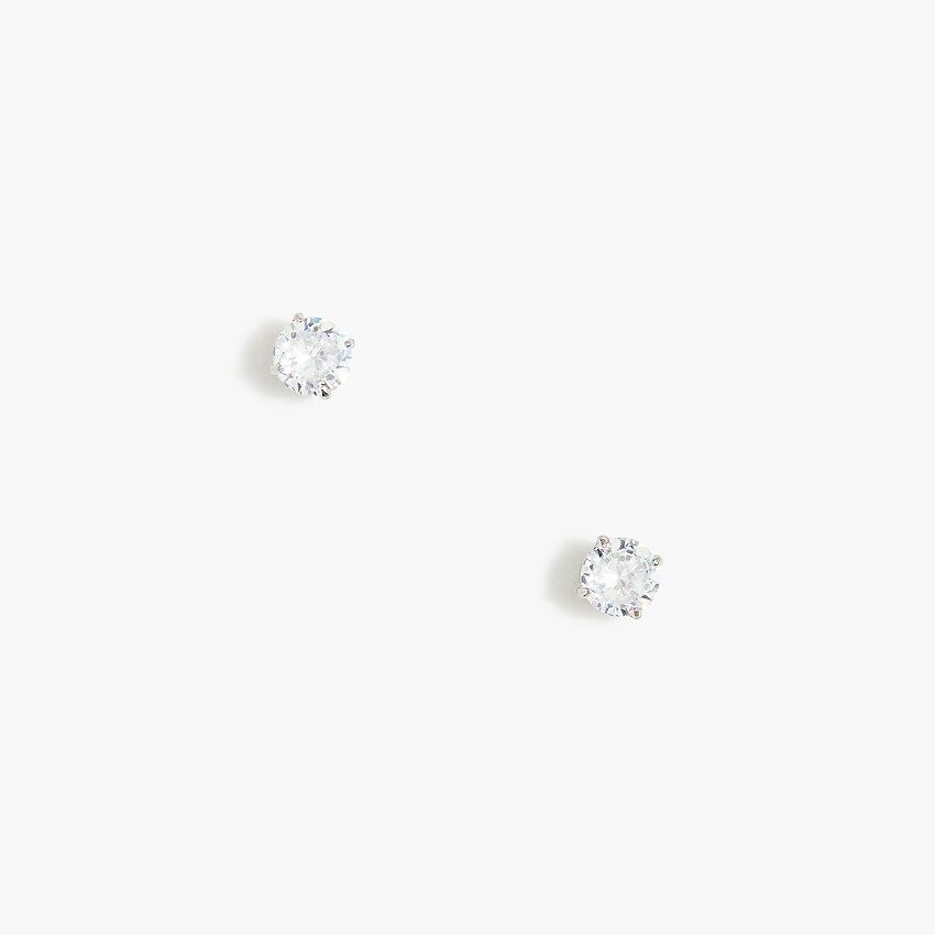 Cubic zirconia stud earrings | J.Crew Factory