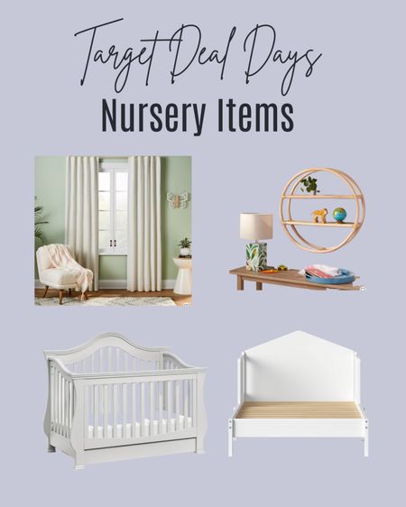 Baby nursery items on sale for target deal days | crib on sale | blackout curtains on sale | baby registry must haves 

#LTKbaby #LTKbump #LTKsalealert
