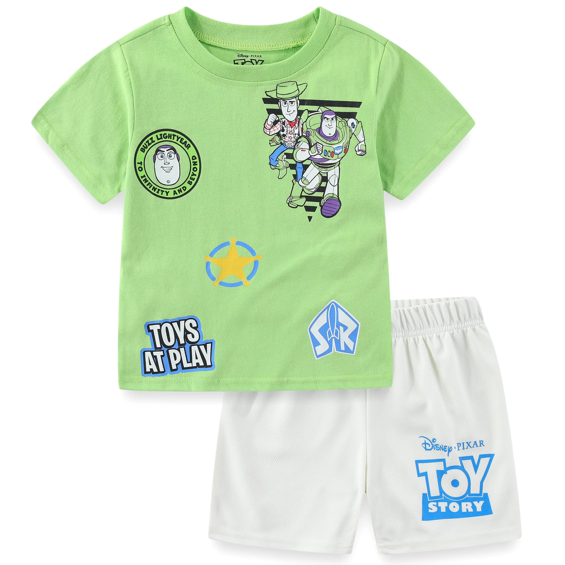 Disney Toy Story Short Sleeve T-Shirt and Shorts Set (Boys), 2 Piece Set, Sizes 2T-7 - Walmart.co... | Walmart (US)