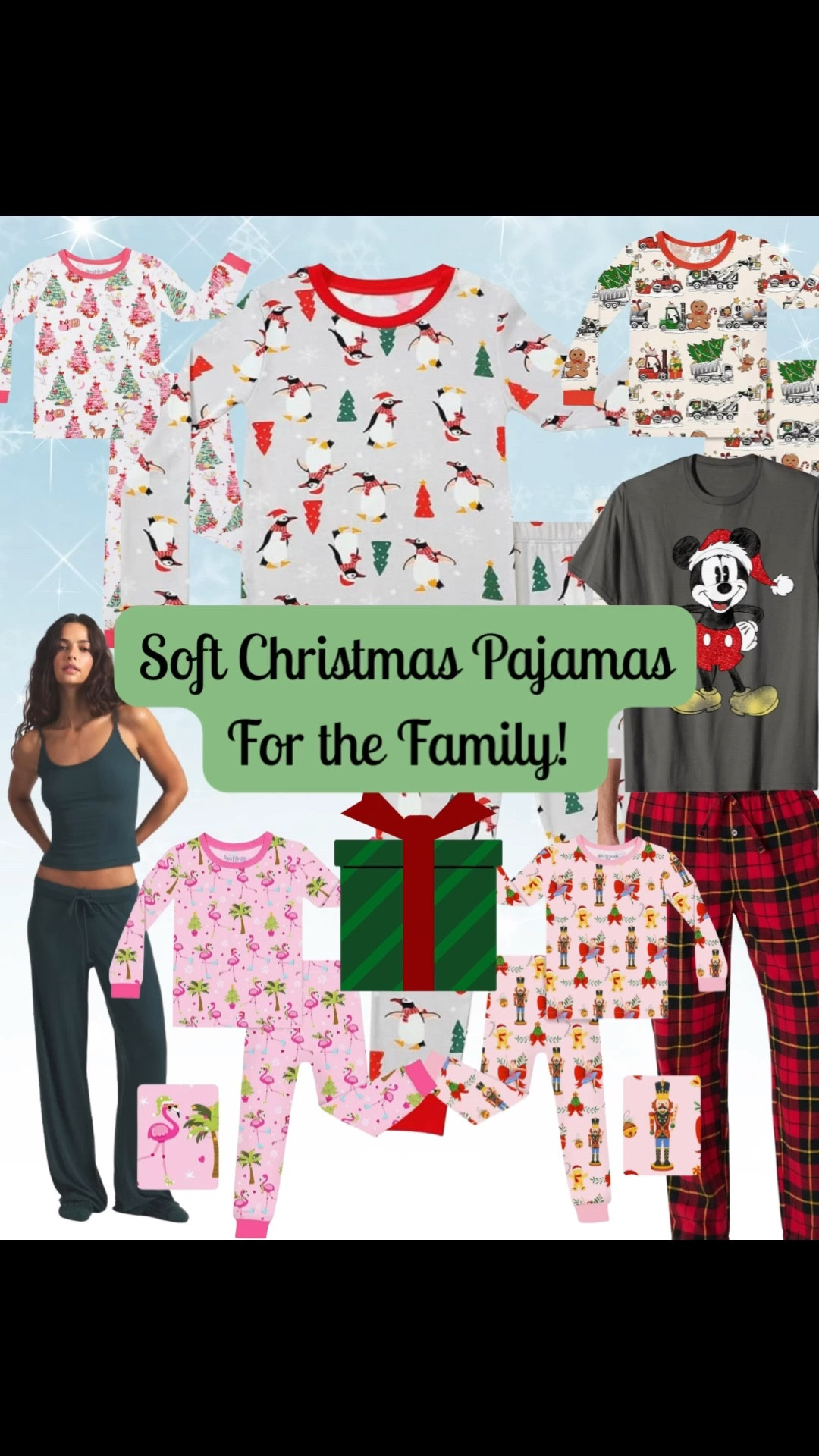 Bamboo soft Christmas pajamas for kids. Also some cute balanced but fun adult pajamas that fit the look without being totally matchy, matchy. 

#LTKKids #LTKmomlife #LTKHoliday
