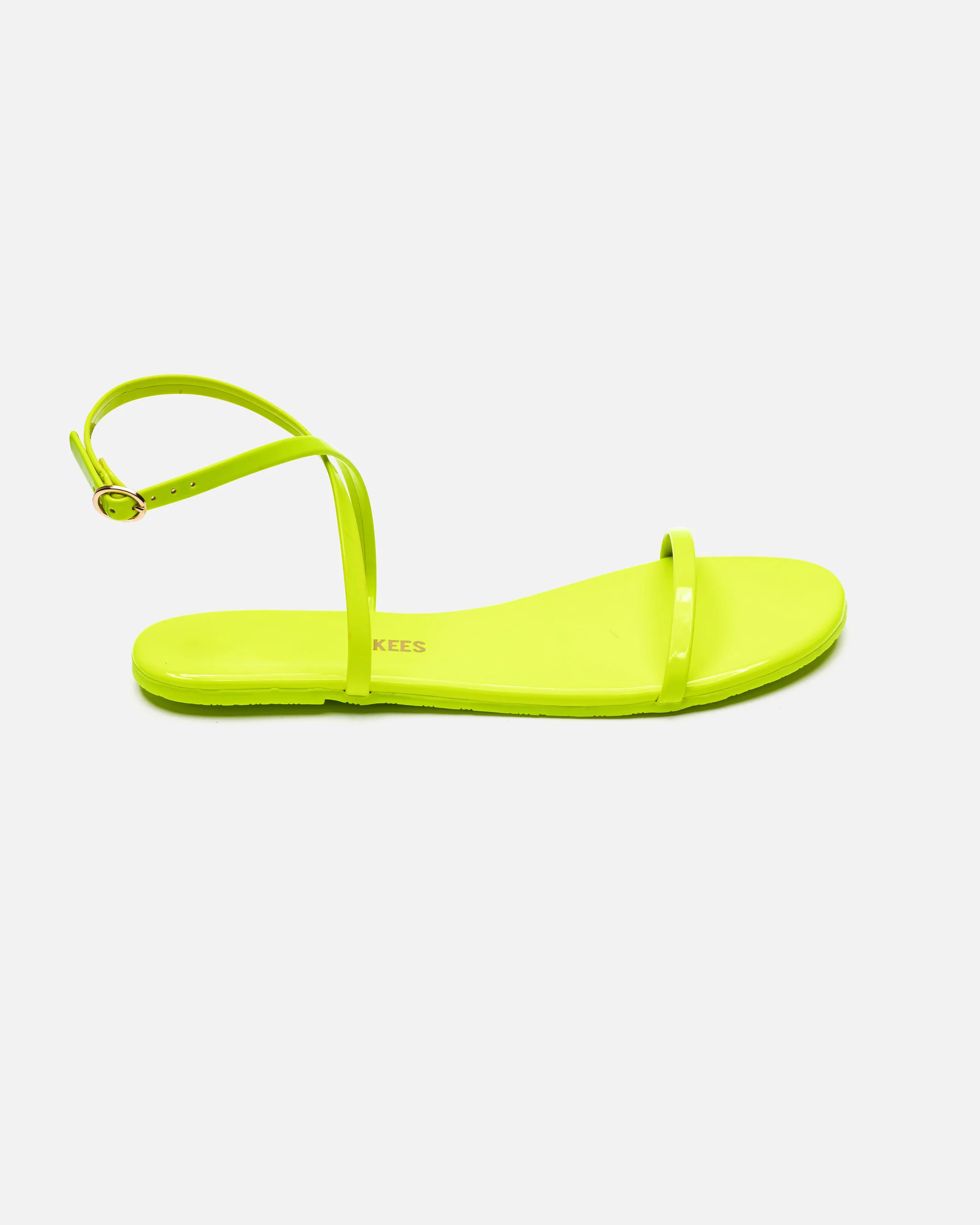MJ Patent in Neon Yellow | Women's Sandals | TKEES | TKEES