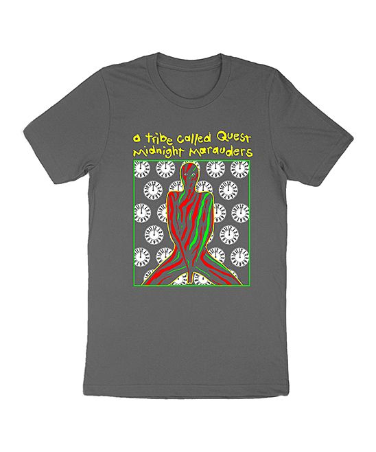 Nearly There Men's Tee Shirts Charcoal - Charcoal A Tribe Called Quest 'Midnight Marauders' Crewneck | Zulily
