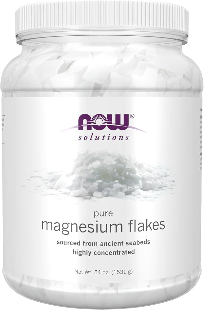 NOW Foods Solutions, Magnesium Flakes, 100% Pure, from the Ancient Seabed, Highly Concentrated, 5... | Amazon (US)